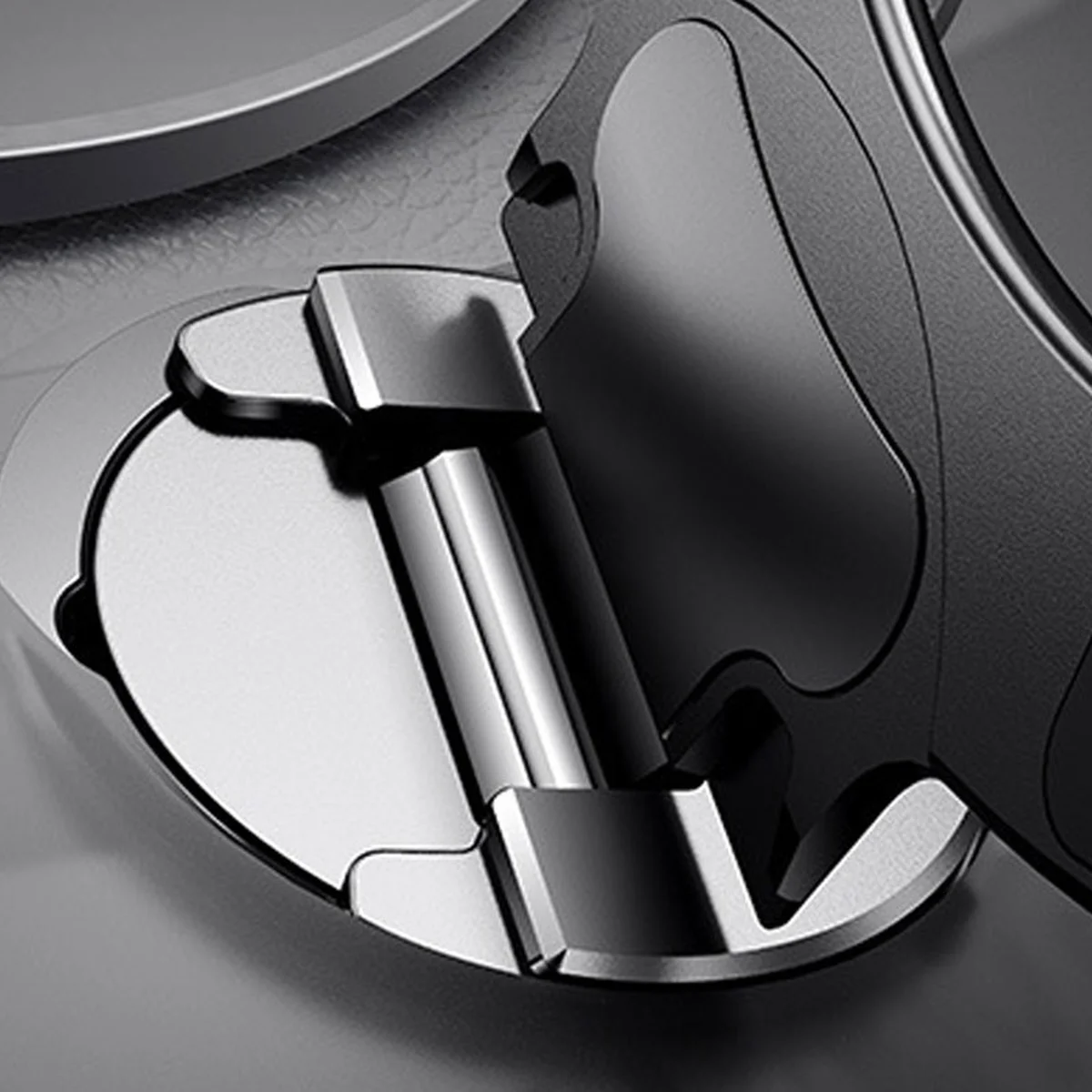 TPU+PC чехол Metal Buttons with MagSafe Colorful HQ Ring для Apple iPhone 14 / 13 (6.1") Black