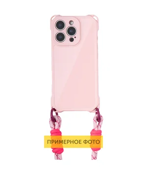 Чохол TPU CrossBody with straps для Apple iPhone 14 (6.1") Pink