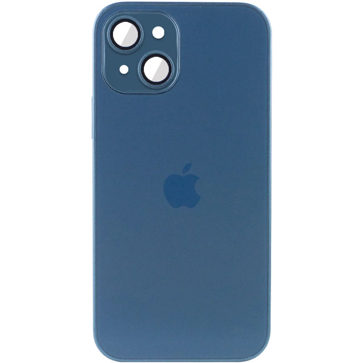 Чохол TPU+Glass Sapphire matte case для Apple iPhone 14 (6.1") Navy Blue