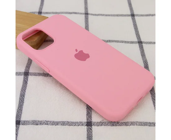Чехол Silicone Case Full Protective (AA) для Apple iPhone 14 (6.1") Розовый / Light pink