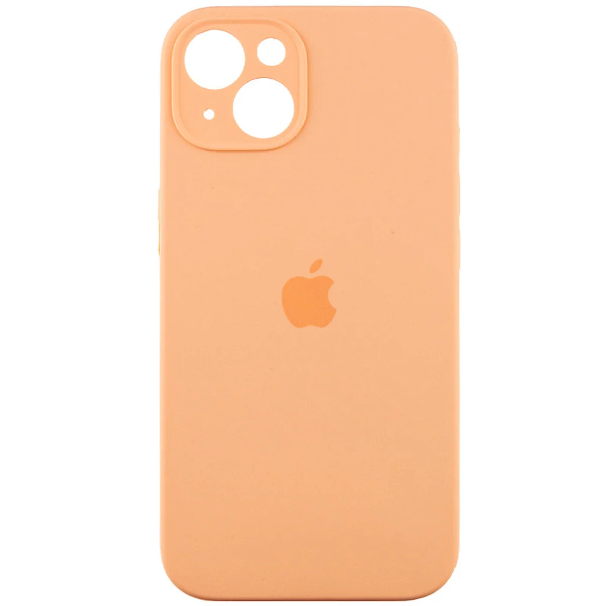 Чохол Silicone Case Full Camera Protective (AA) Apple iPhone 14 (6.1") Помаранчевий / Cantaloupe