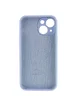 Чехол Silicone Case Full Camera Protective (AA) для Apple iPhone 14 (6.1") Голубой / Lilac Blue
