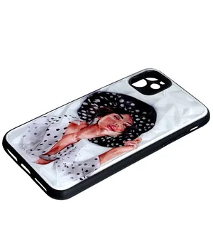 TPU+PC чехол Prisma Ladies для Apple iPhone 14 (6.1") Girl in a hat