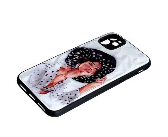TPU+PC чехол Prisma Ladies для Apple iPhone 14 (6.1") Girl in a hat