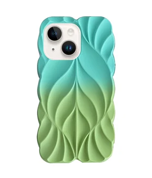 TPU чехол Leaf для Apple iPhone 14 / 13 (6.1") Marine Green / Mint TPU чехол Leaf для Apple iPhone 14 / 13 (6.1") Marine Green / Mint