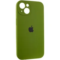 Чохол Silicone Case Full Camera Protective (AA) для Apple iPhone 14 (6.1") Зелений / Dark Olive / PVH