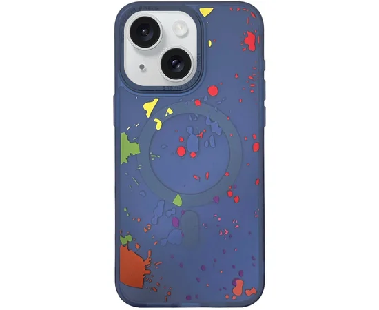 Чехол TPU+PC Flush with MagSafe для Apple iPhone 14 (6.1") Dark blue