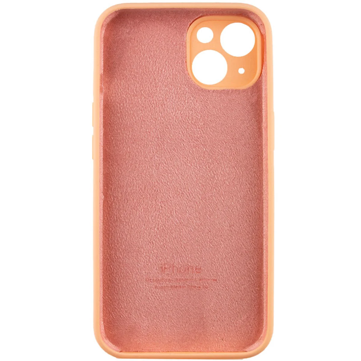 Чохол Silicone Case Full Camera Protective (AA) Apple iPhone 14 (6.1") Помаранчевий / Cantaloupe