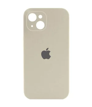 Чехол Silicone Case Full Camera Protective (AA) для Apple iPhone 14 (6.1") Бежевый / Antique White
