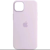 Чехол Silicone case (AAA) full with Magsafe and Animation для Apple iPhone 14 (6.1") Сиреневый / Lilac