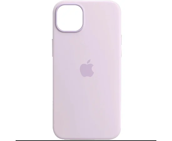 Чохол Silicone case (AAA) full with Magsafe and Animation для Apple iPhone 14 (6.1") Бузковий / Lilac