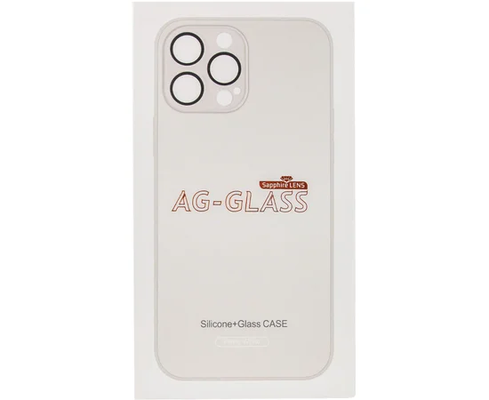 Чехол TPU+Glass Sapphire matte case для Apple iPhone 14 (6.1") Pearly White