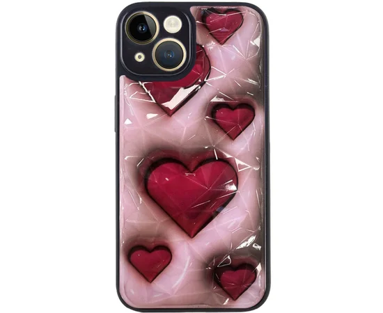 TPU+PC чехол Prisma Plushie для Apple iPhone 14 (6.1") Hearts