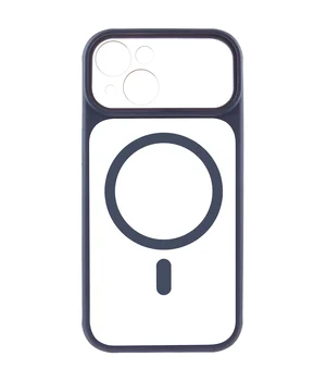 Чохол TPU+PC GETMAN Moon Clear with MagSafe для Apple iPhone 14 (6.1") Blue