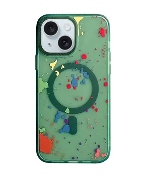 Чохол TPU+PC Flush with MagSafe для Apple iPhone 14 (6.1") Dark green