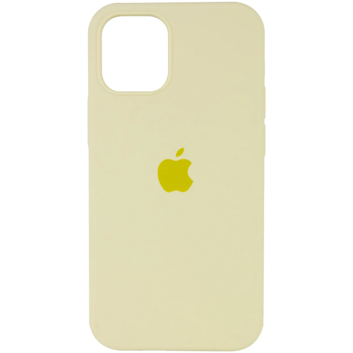 Чехол Silicone Case Full Protective (AA) для Apple iPhone 14 (6.1") Желтый / Mellow Yellow