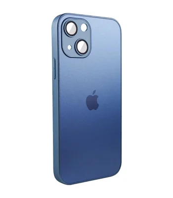Чехол TPU+Glass Sapphire matte case для Apple iPhone 14 (6.1") Sierra Blue