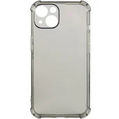 TPU чохол GETMAN Ease logo посилені кути для Apple iPhone 14 (6.1") Сірий (прозорий)