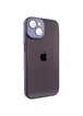 Чехол TPU+Glass Sapphire Midnight для Apple iPhone 14 (6.1") Фиолетовый / Deep Purple