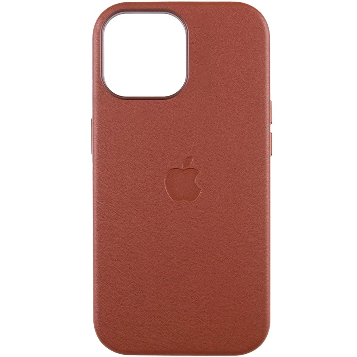 Кожаный чехол Leather Case (AAA) with MagSafe and Animation для Apple iPhone 14 (6.1") Umber