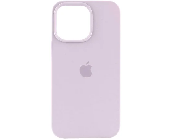 Чехол Silicone Case (AA) Logo with MagSafe для Apple iPhone 14 (6.1") Сиреневый / Lilac