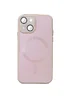 Чехол TPU+Glass Sapphire Midnight with MagSafe для Apple iPhone 14 (6.1") Розовый / Pink Sand