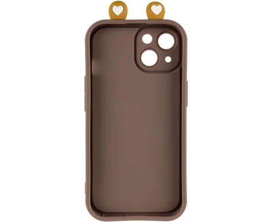 Чехол TPU Toys Case with Ears для Apple iPhone 14 (6.1") Brown