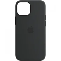 Чехол Silicone case (AAA) full with Magsafe and Animation для Apple iPhone 14 (6.1") Черный / Midnight