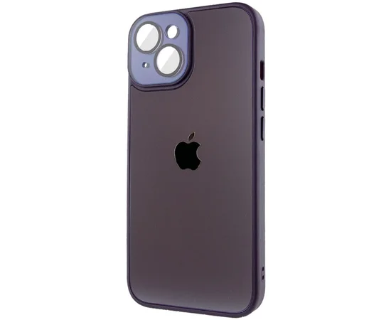 Чехол TPU+Glass Sapphire Midnight для Apple iPhone 14 (6.1") Фиолетовый / Deep Purple