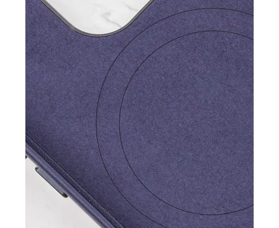 Кожаный чехол Leather Case (AAA) with MagSafe and Animation для Apple iPhone 14 (6.1") Ink