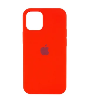 Чехол Silicone Case (AA) Logo with MagSafe для Apple iPhone 14 (6.1") Красный / Red