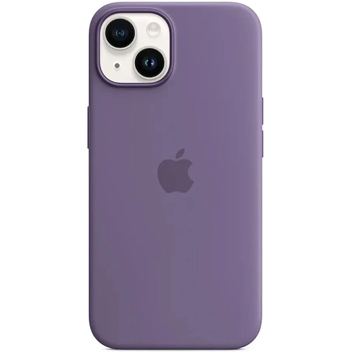Чехол Silicone case (AAA) full with Magsafe для Apple iPhone 14 (6.1") Фиолетовый / Iris