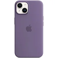 Чехол Silicone case (AAA) full with Magsafe для Apple iPhone 14 (6.1") Фиолетовый / Iris