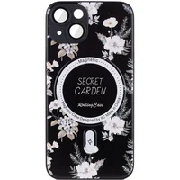 TPU+PC чехол Secret Garden with MagSafe для Apple iPhone 14 (6.1") Black
