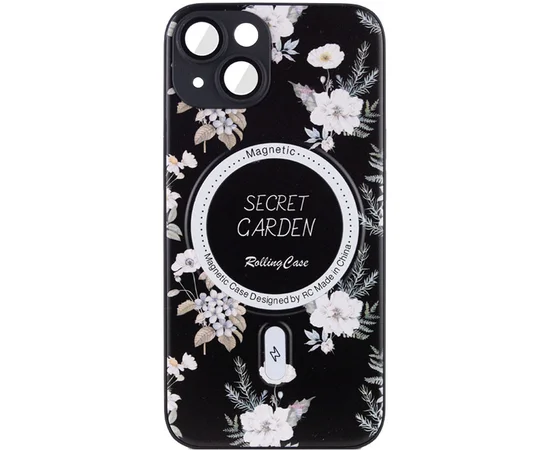 TPU+PC чехол Secret Garden with MagSafe для Apple iPhone 14 (6.1") Black