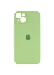 Чехол Silicone Case Full Camera Protective (AA) для Apple iPhone 14 (6.1") Зеленый / Pistachio