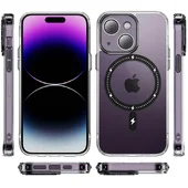 Чохол TPU+PC Colorful with MagSafe для Apple iPhone 14 (6.1") Black