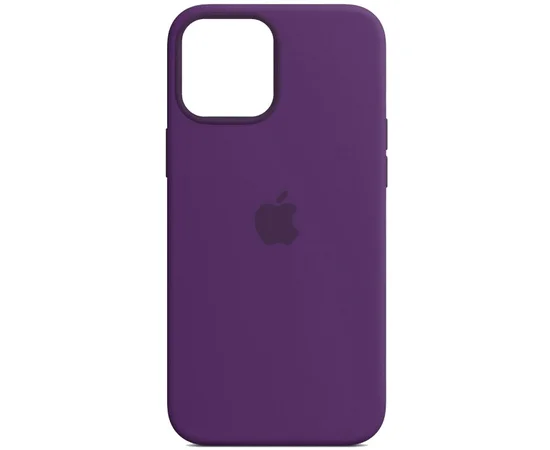 Кожаный чехол Leather Case (AA) with MagSafe для Apple iPhone 14 (6.1") Dark violet