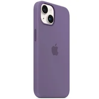 Чехол Silicone case (AAA) full with Magsafe для Apple iPhone 14 (6.1") Фиолетовый / Iris