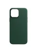Кожаный чехол Leather Case (AA) with MagSafe для Apple iPhone 14 (6.1") Military green