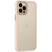 TPU+PC чехол Metal Buttons для Apple iPhone 14 (6.1") Розовый