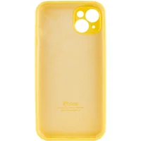 Чохол Silicone Case Full Camera Protective (AA) Apple iPhone 14 (6.1") Жовтий / Yellow / PVH