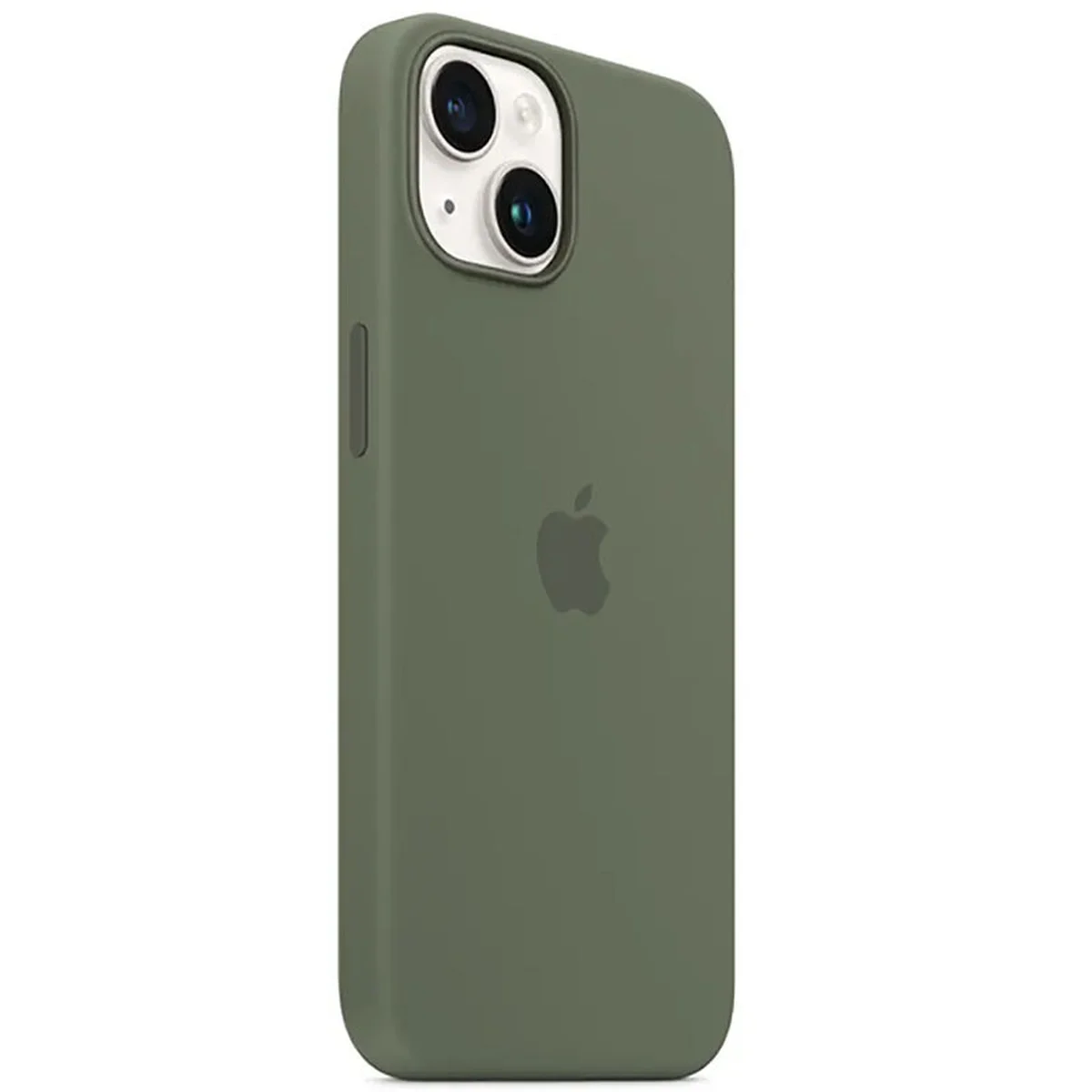 Чохол Silicone case (AAA) full with Magsafe для Apple iPhone 14 (6.1") Зелений / Olive