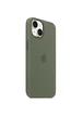 Чехол Silicone case (AAA) full with Magsafe для Apple iPhone 14 (6.1") Зеленый / Olive