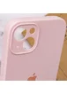 Чохол Silicone Case Full Camera Protective (AA) Apple iPhone 14 (6.1") Рожевий / Chalk Pink