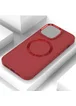 TPU чехол Bonbon Metal Style with MagSafe для Apple iPhone 14 (6.1") Красный / Red