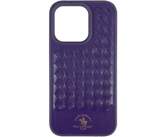 Шкіряний чохол Polo Santa Barbara для Apple iPhone 14 (6.1") Purple