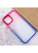 Чехол TPU+PC Fresh sip series для Apple iPhone 14 (6.1") Синий / Розовый