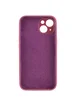 Чохол Silicone Case Full Camera Protective (AA) для Apple iPhone 14 (6.1") Бордовий / Plum