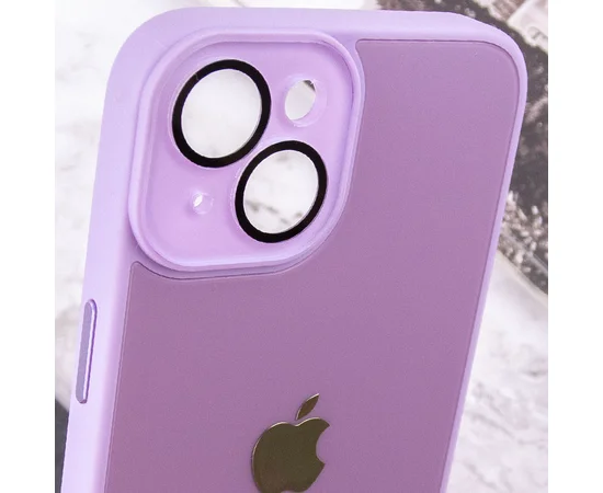 Чехол TPU+Glass Sapphire Midnight для Apple iPhone 14 (6.1") Сиреневый / Lilac